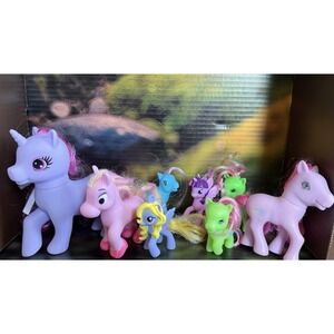 Vintage My Little Pony, Disney, Greenbrier,  Lot Of 8 Ponies
